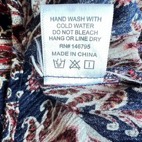 Dee Ell Drop Waist Pocket Boho Tunic Size M - Picture 7 of 7